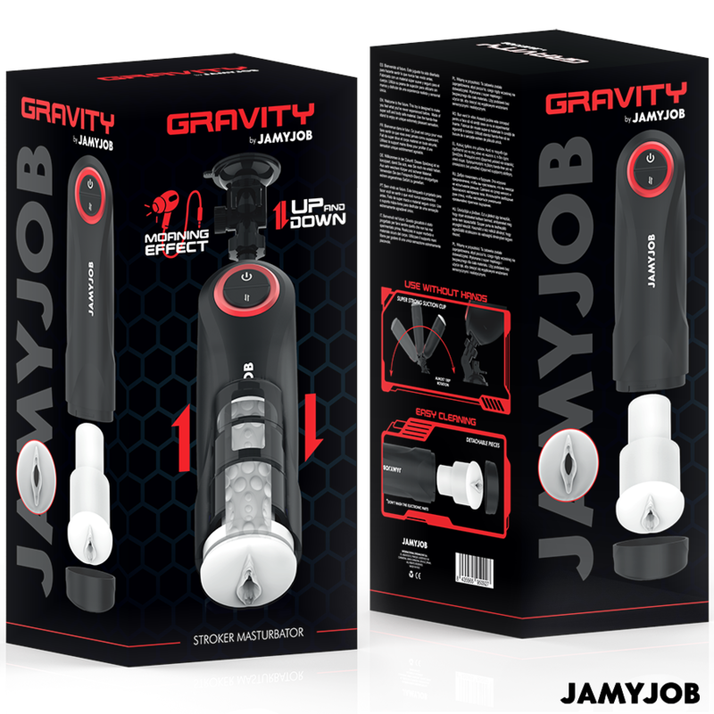 JAMYJOB - AUTOMATISCHER VAGINA-MASTURBATOR MIT GRAVITY-FUNKTION, 5 STOSSMODI UND SOUNDEFFEKT